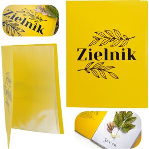Biurfol Zielnik klaser album PP na liście 20 koszulek żółty BIURFOL