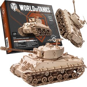 Little-Story Little Story Drewniane Puzzle Model 3D - M4A3E8 Sherman