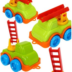 Technok Mini Wóz Strażacki Pojazd Ruchome Koła I Drabina Straż Pożarna Samochód