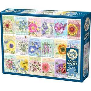 Puzzle 500 Saszetki z nasionami kwiatów G3