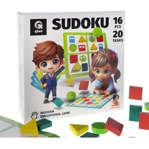 Dra drewniana Sudoku geometryczne 16el