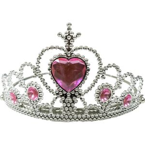 Tiara z kryształkami różowa