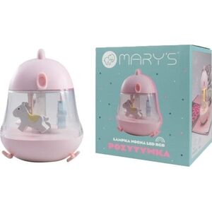 Pozytywka lampka nocna LED różowa