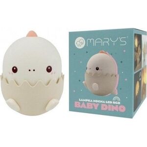 Lampka nocna LED baby dino różowy