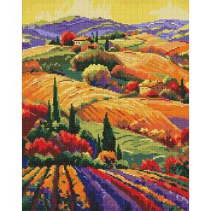 Diamentowa mozaika - Kolorowy krajobraz 40x50cm