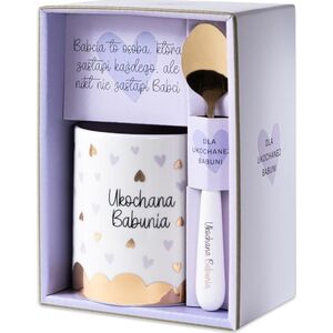 Zestaw Kubek+Łyżka dla Babci - Ukochana Babunia
