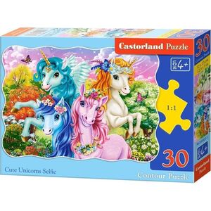 Puzzle 30 Cute Unicorns Selfie CASTOR