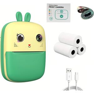 Mini drukarka termiczna z aparatem fotograficznym i kamerą HURC10Z - zielona Mini drukarka termiczna z aparatem fotograficznym i kamerą HURC10Z - zielona