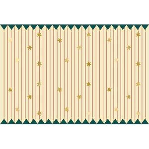 Obrus papierowy Pasy z gwiazdkami 180x120cm
