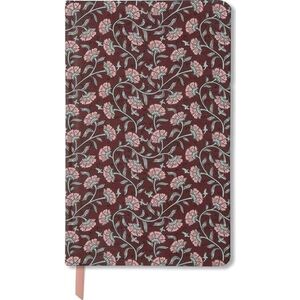 Notatnik Journal 128K linia Burgundy Vintage Flora