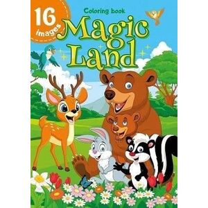 Kolorowanka A4 16 obrazków Magiczna kraina