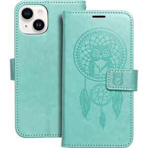 OEM Kabura MEZZO Book do IPHONE 14 łapacz snów zielony