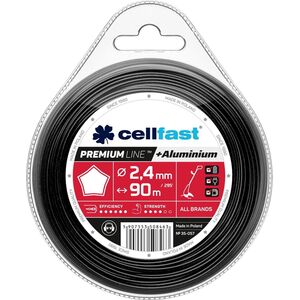 Cellfast żyłka tnąca premium 2,4mm 90m gwiazdka (35-057)