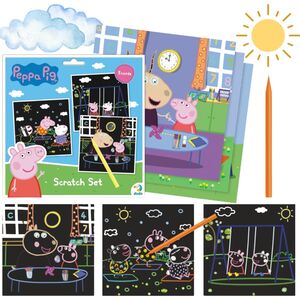 Dodo ZDRAPKA ARTYSTYCZNA ŚWINKA PEPPA 3 KOLOROWE KARTKI MALOWANIE METODĄ SCRATCH