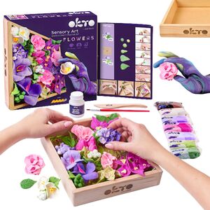Okto ZESTAW ARTYSTYCZNY KREATYWNY ZRÓB WŁASNE KWIATY KWIETNIK 3D DIY CIASTOLINA