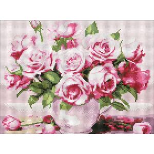 Norimpex Diamentowa mozaika - Różowe róże 30x40cm