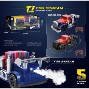 Pojazd R/C + ?ad + dym + 5 ?wiate?