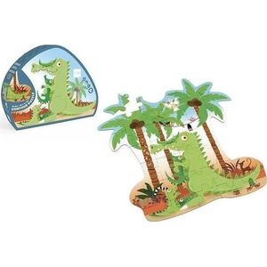 Puzzle 36 konturowe Krokodyl