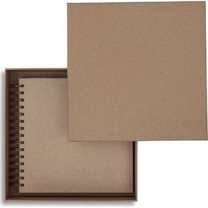 PUDEŁKO TEKTUROWE 23,5X23,50X6,5CM - KRAFT
