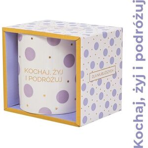 Kubek prezentowy Kochaj, żyj i podróżuj
