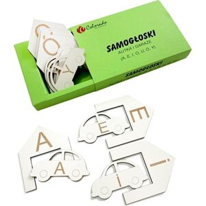 Samogłoski - autka i garaże (duże litery)