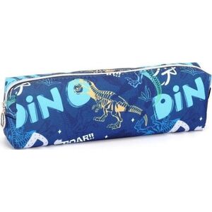 Piórnik tuba mała Dinozaury niebieski