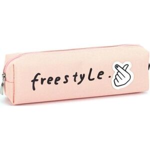 Piórnik tuba mała Freestyle róż