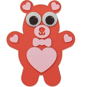Wyklejanka miś DIY z pianki