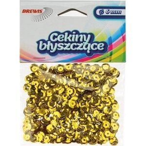 Cekiny błyszczące B 110 złoty