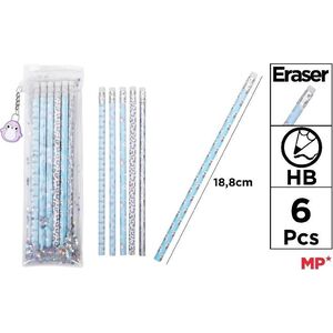 Zestaw ołówków z gumką w etiu Frosty
