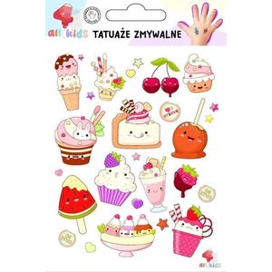 Tatuaże zmywalne dla dzieci Słodkie ciasteczka