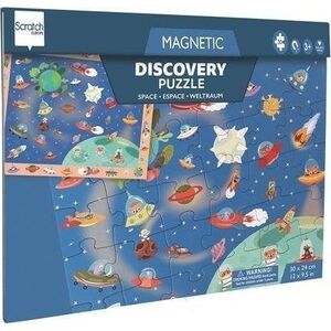 Puzzle magnetyczne i gra 2w1 Kosmos