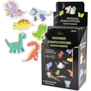 Naklejki zdrapki świecące w ciemności Dinozaury