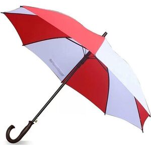 Parasol automatycznie rozkładany biało-czerwony