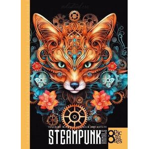 Kolorowanka A4 8 obrazków Steampunk Lis