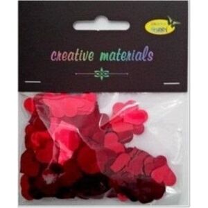 Cekiny serca czerwone 20g