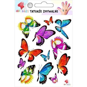 Tatuaże zmywalne dla dzieci Kolorowe motyle