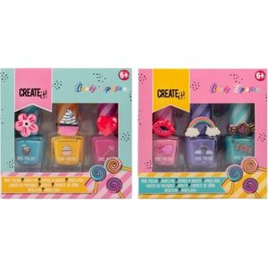 Lakier do paznokci Candy 3szt mix CREATE IT!