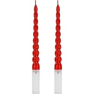 Świece stożkowe Mikołaj 25cm 2szt