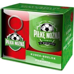 Zestaw kubek + brelok Hobby-Piłka nożna