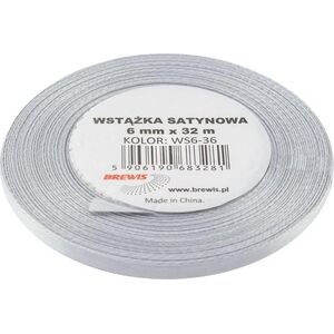 Wstążka satynowa platynowa 6mmx32m