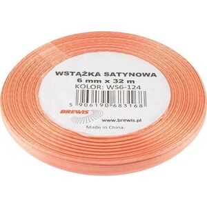 Wstążka satynowa łososiowa 6mmx32m