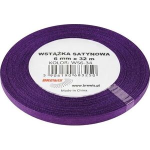 Wstążka satynowa fioletowa 6mmx32m
