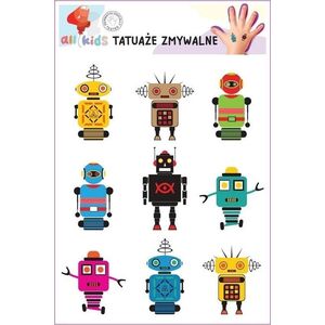 Tatuaże zmywalne dla dzieci Roboty