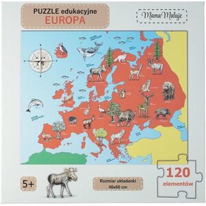Puzzle edukacyjne Europa 120el
