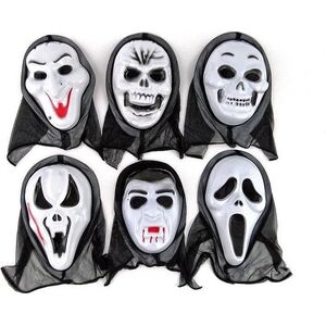 Maska na Halloween z kapturem 30x22cm MIX EDUKAMP