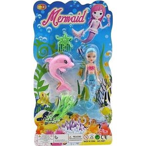 Lalka syrenka z akcesoriami mini 7cm EDUKAMP