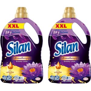 Płyn do płukania Silan 2x Płyn do płukania tkanin SILAN Aromatherapy Dreamy Lotus 126 prań 2,772l