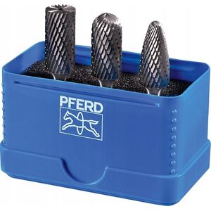 3-piece carbide burr set PFERD 1507 Z3P 12mm