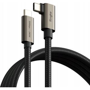 Kabel kątowy USB-C / USB-C Ringke USB 3.2 Gen 2x2 USB-C 90 Degree Cable PD 240W 100cm Black